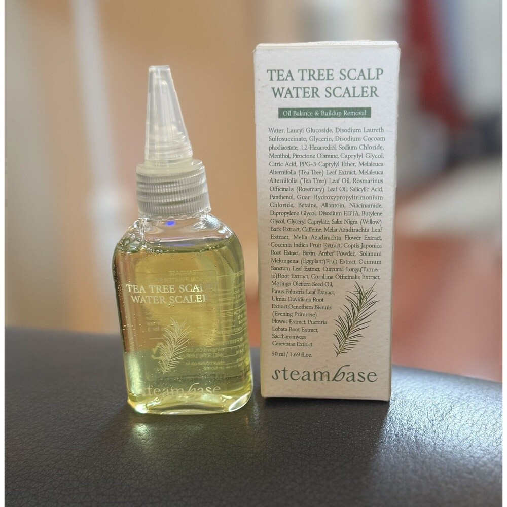 Steambase Dry Scalp Hydration Natural Tea Tree Cleanses BuildUp 1.69oz Korea ***